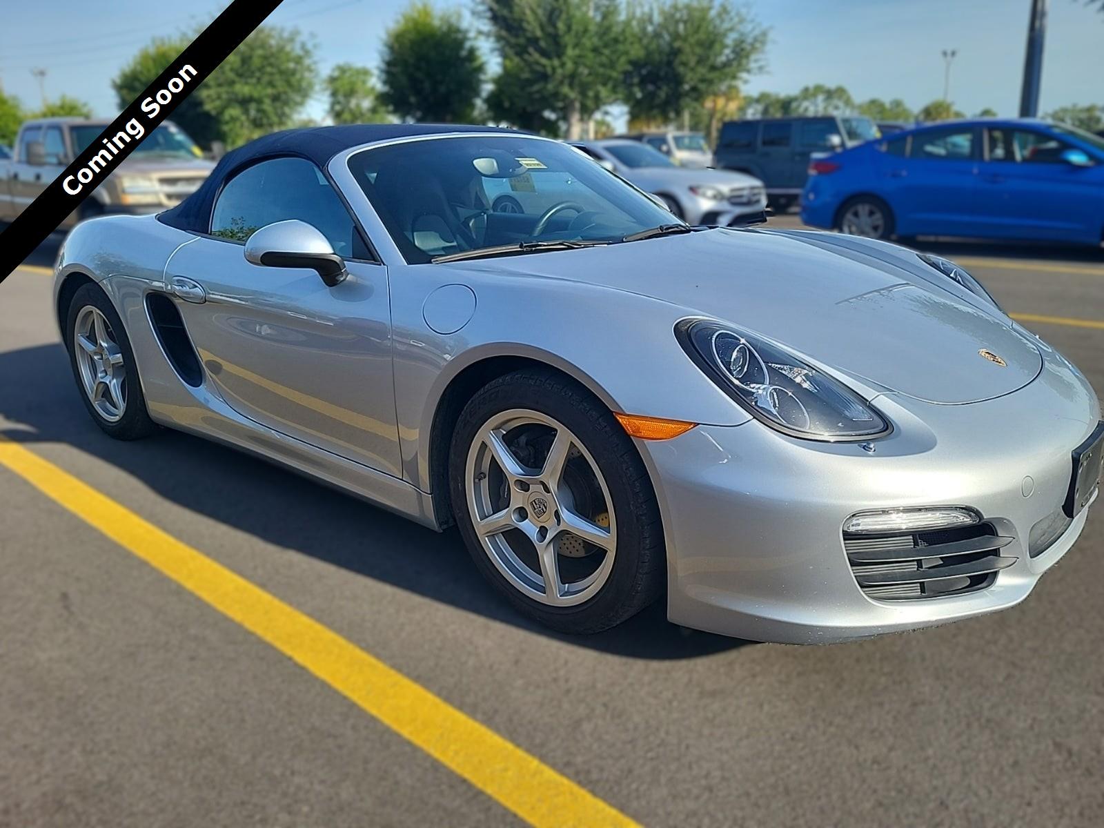 Rhodium Silver Metallic 2015 Porsche Boxster Base Convertible Rear-Wheel Drive 6-Speed Manual