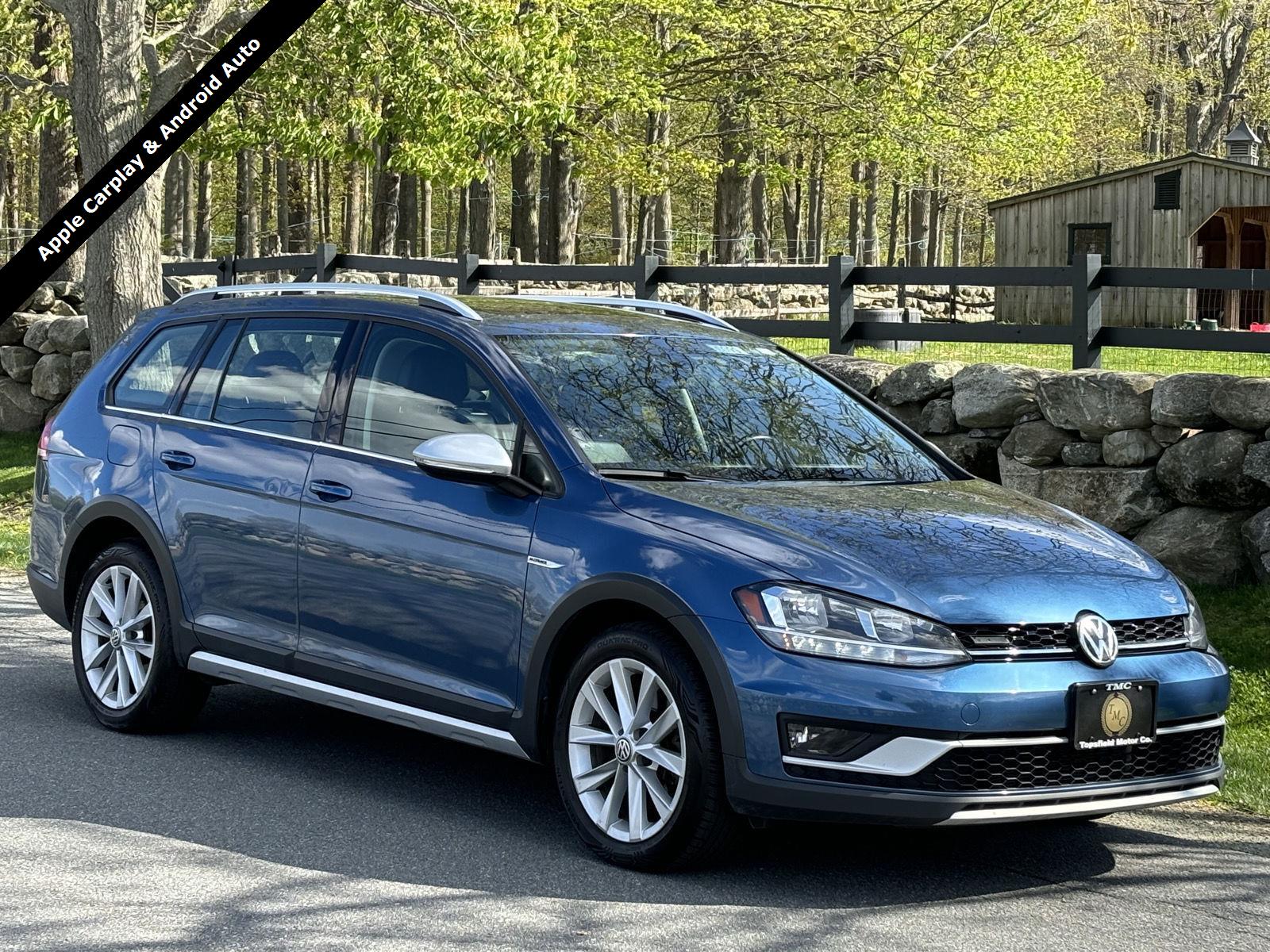 Silk Blue Metallic 2019 Volkswagen Golf Alltrack SE 4Motion AWD Wagon All-Wheel Drive Automatic