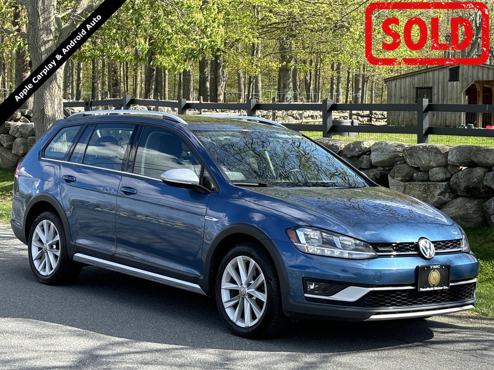 Silk Blue Metallic 2019 Volkswagen Golf Alltrack SE 4Motion AWD Wagon All-Wheel Drive Automatic
