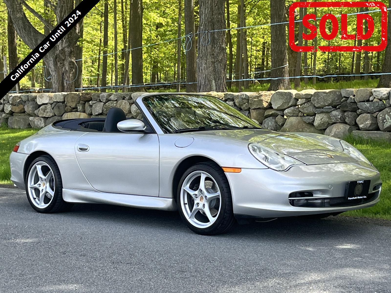 Arctic Silver Metallic 2002 Porsche 911 Convertible Rear-Wheel Drive 5-Speed Automatic