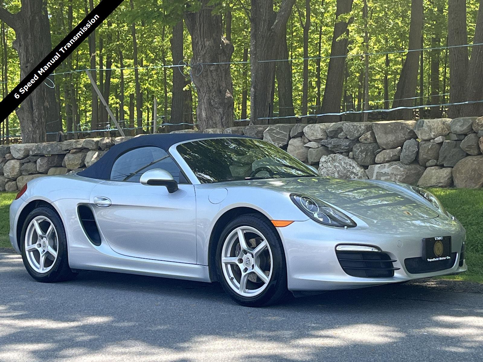 Rhodium Silver Metallic 2015 Porsche Boxster Base Convertible Rear-Wheel Drive 6-Speed Manual