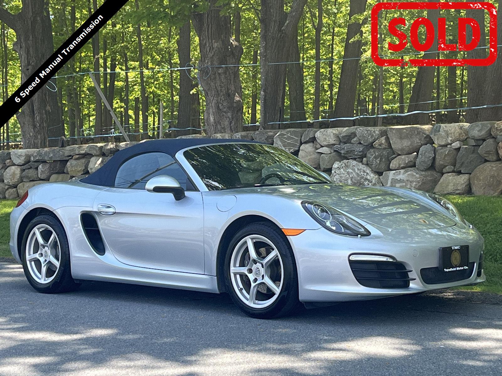 Rhodium Silver Metallic 2015 Porsche Boxster Base Convertible Rear-Wheel Drive 6-Speed Manual