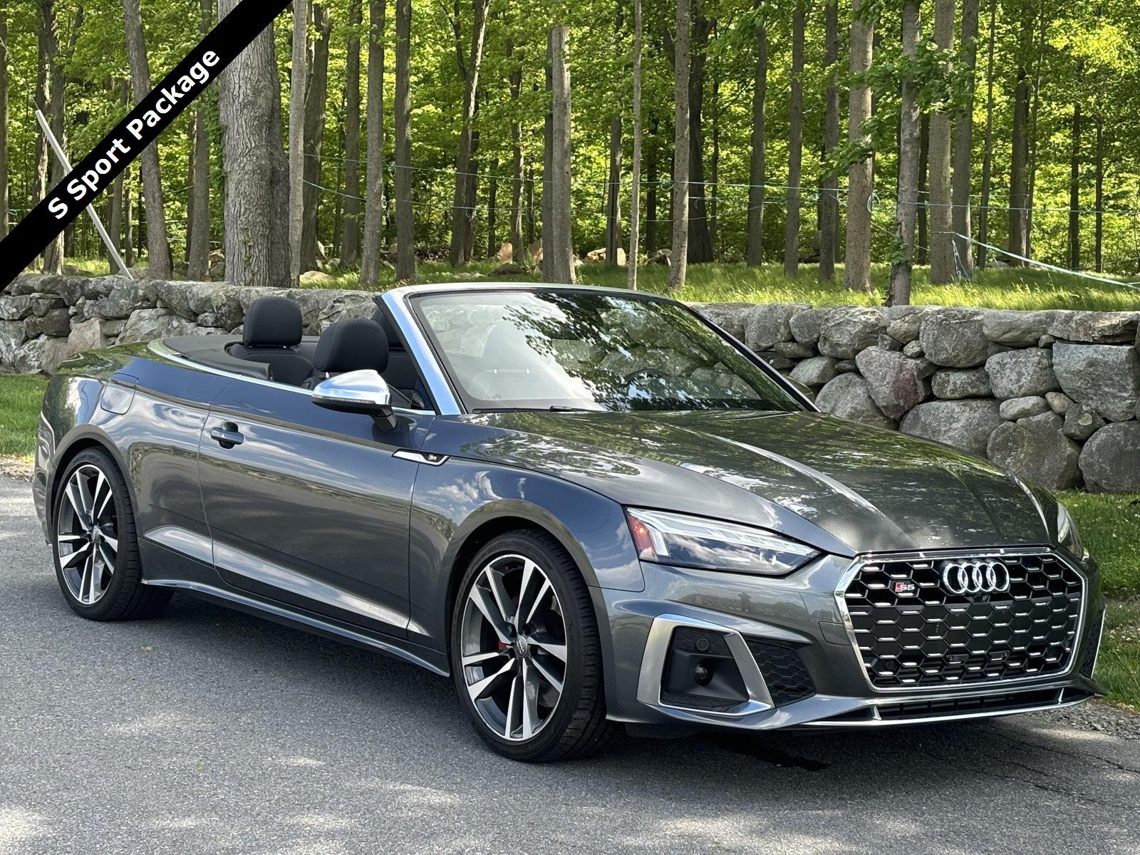 Daytona Gray Pearl Effect/Black Roof 2020 Audi S5 3.0T quattro Premium Plus Cabriolet AWD Convertible All-Wheel Drive Automatic