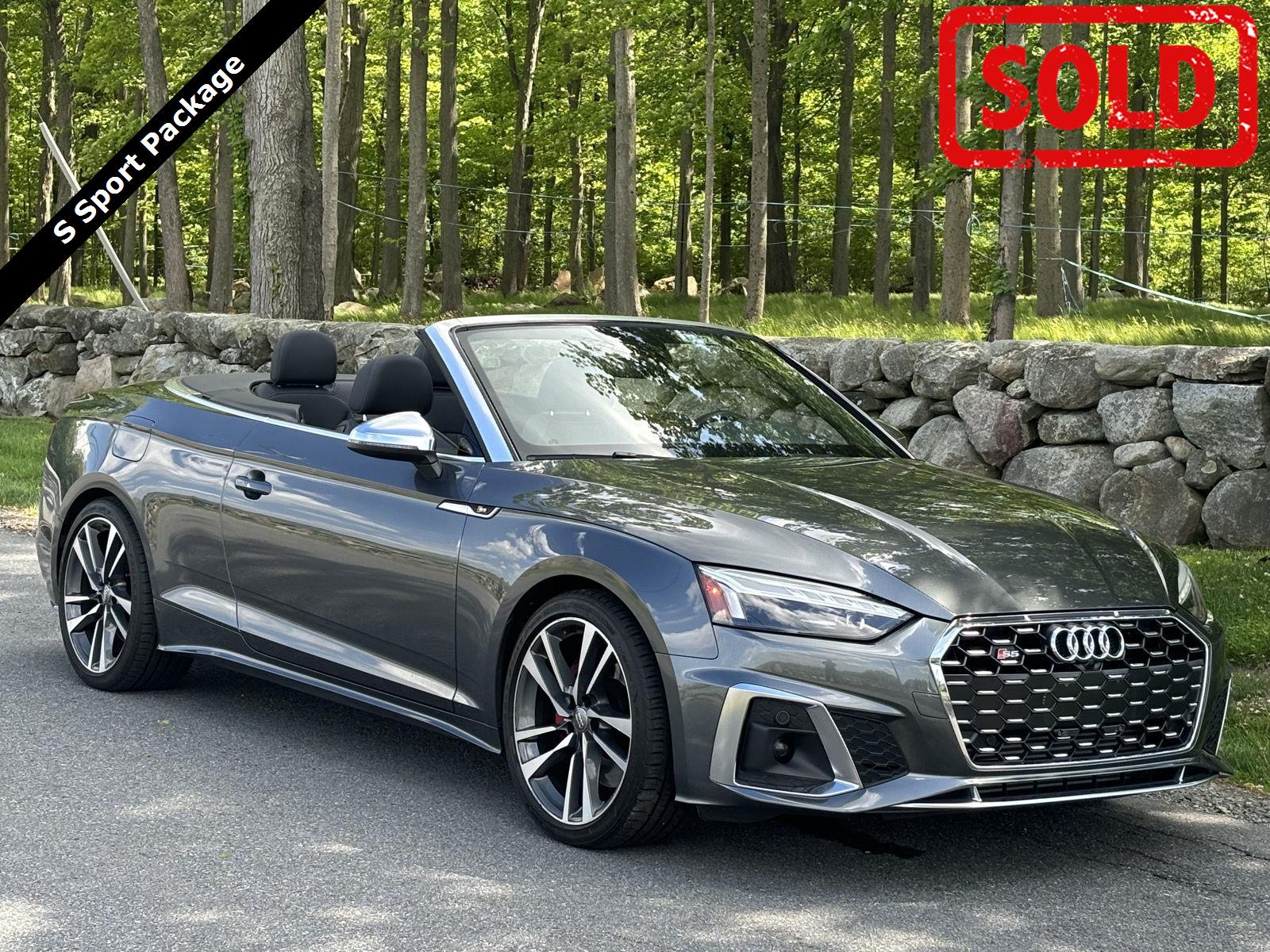 Daytona Gray Pearl Effect/Black Roof 2020 Audi S5 Convertible All-Wheel Drive Automatic