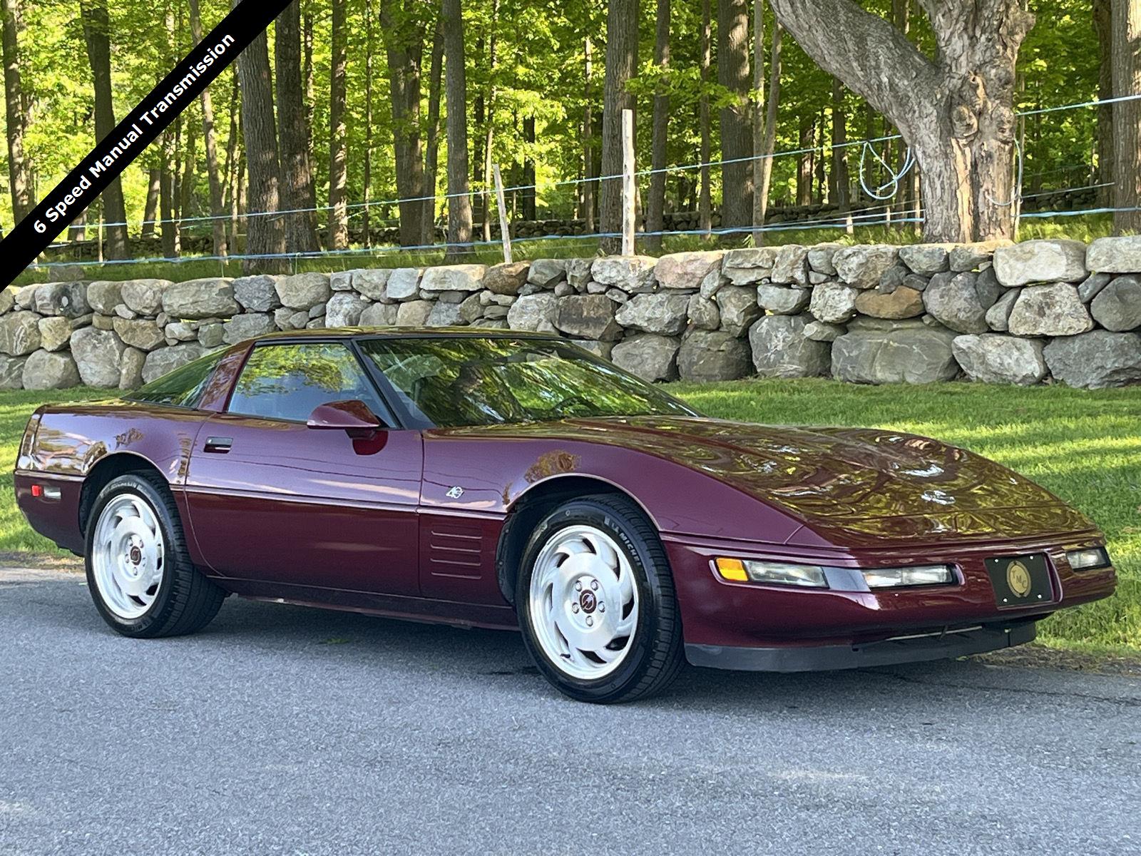 Dark Red Metallic 1993 Chevrolet Corvette Coupe RWD Coupe Rear-Wheel Drive 6-Speed Manual Overdrive