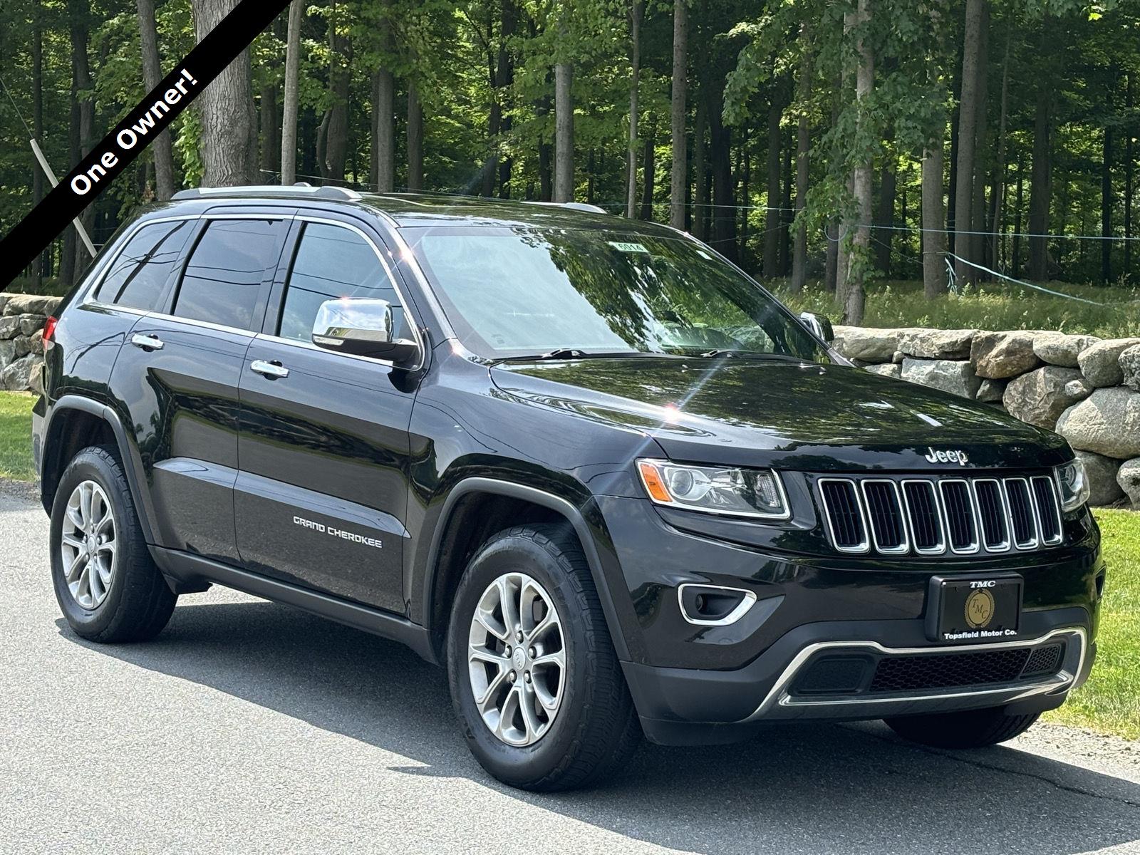 Brilliant Black Crystal Pearlcoat 2014 Jeep Grand Cherokee SUV / Crossover Four-Wheel Drive 8-Speed Automatic