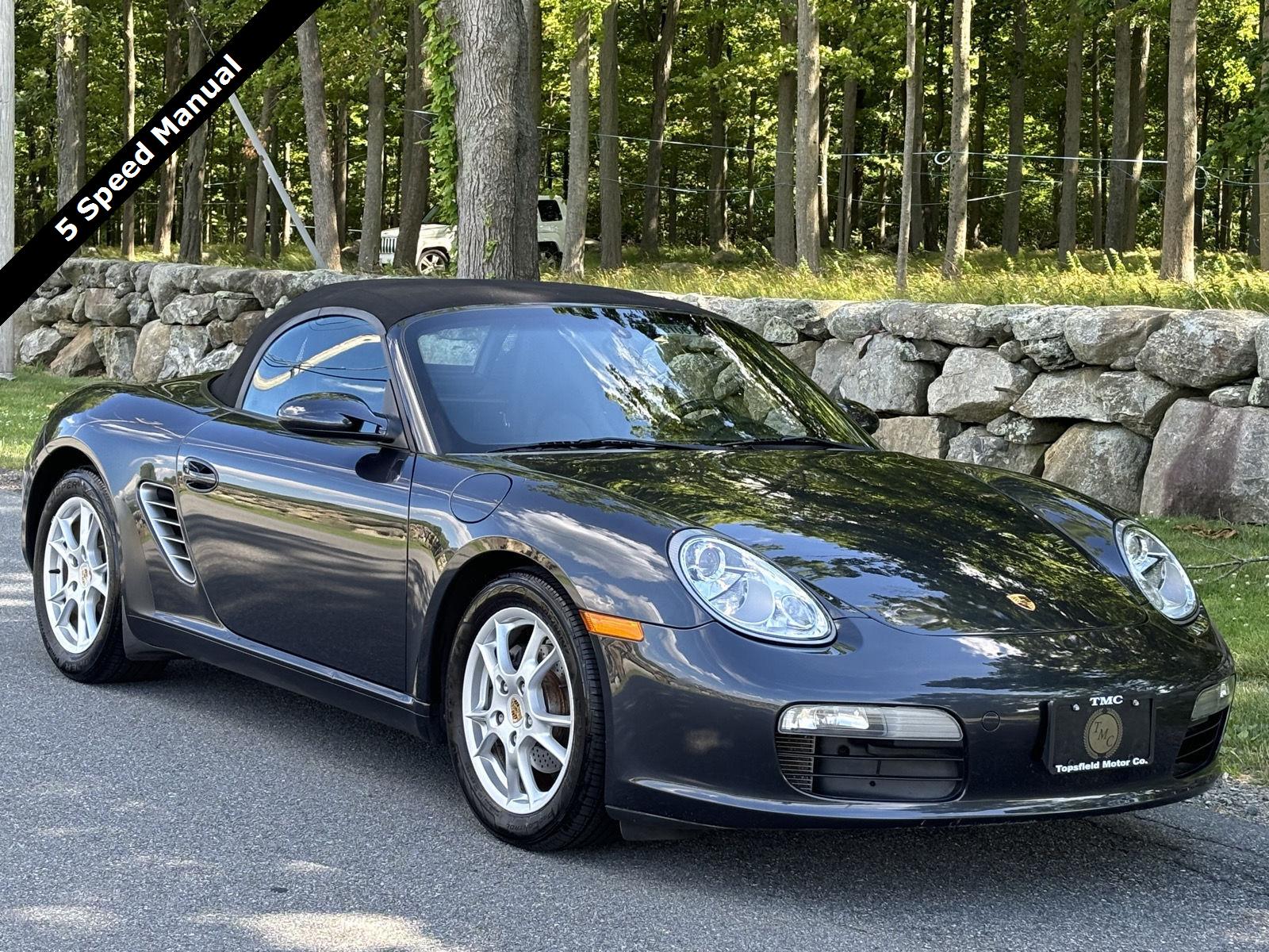 Gray (Atlas Grey Metallic) 2007 Porsche Boxster Convertible Rear-Wheel Drive 5-Speed Manual