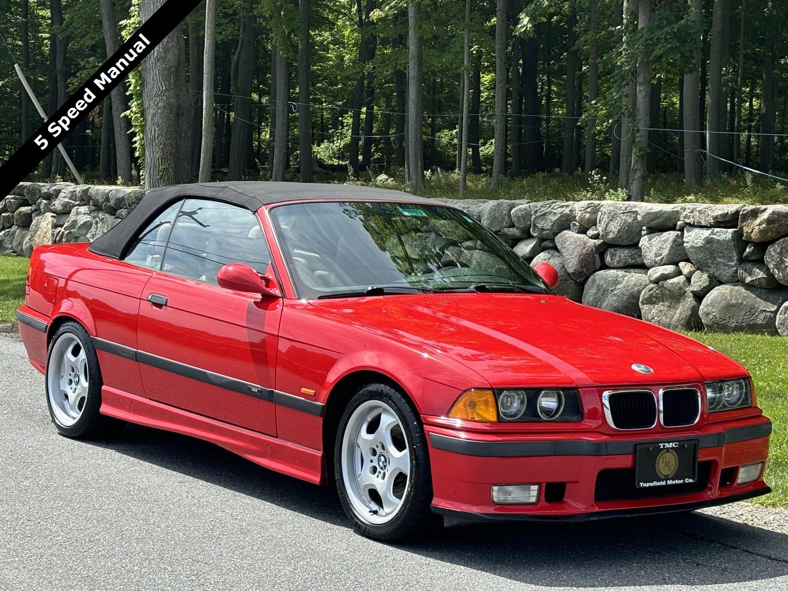 Bright Red 1999 BMW M3 Convertible Rear-Wheel Drive Manual