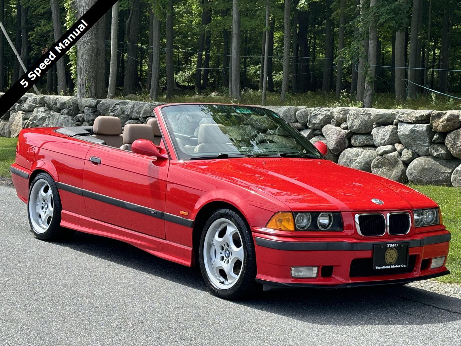 Bright Red 1999 BMW M3 Convertible Rear-Wheel Drive 5-Speed Manual
