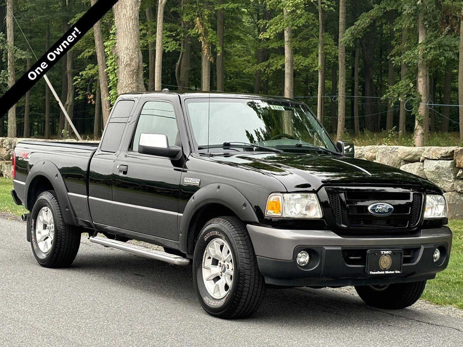 Black 2009 Ford Ranger Pickup Truck Four-Wheel Drive 5-Speed Automatic