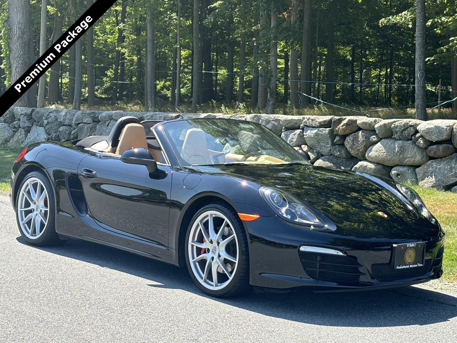 Black 2014 Porsche Boxster Convertible Rear-Wheel Drive Automatic