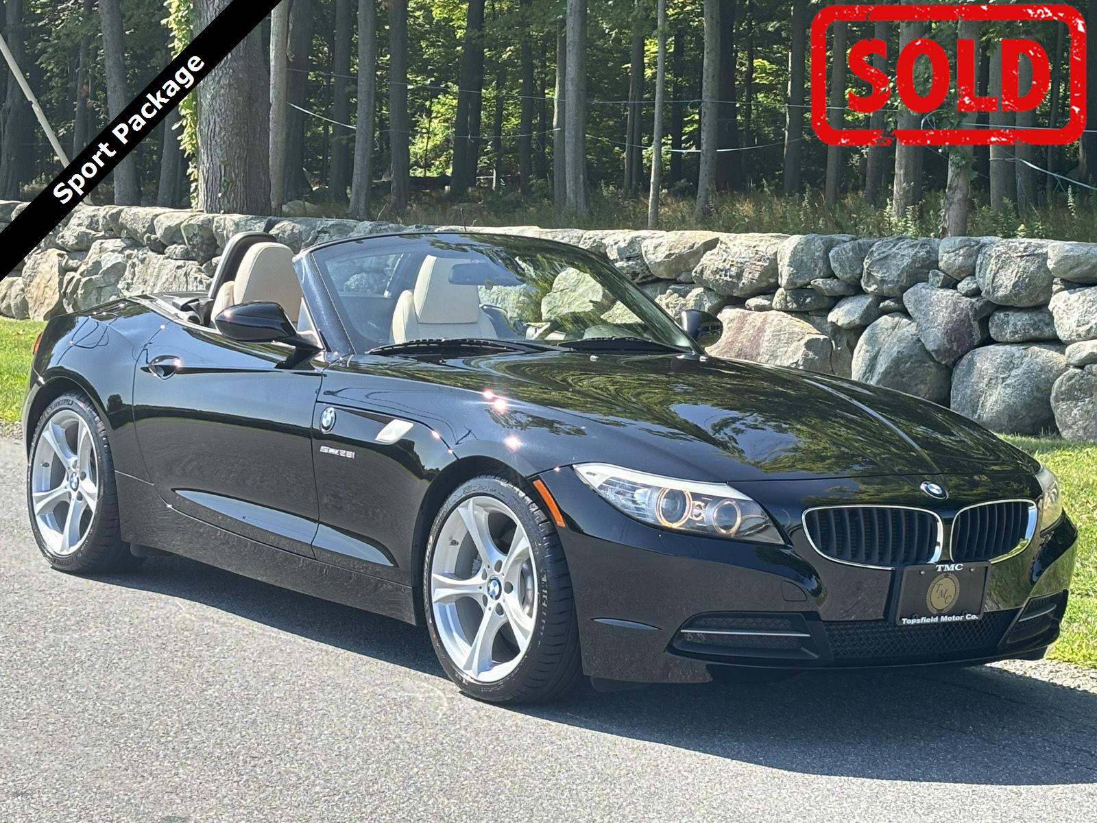 Jet Black 2013 BMW Z4 Convertible Rear-Wheel Drive 8-Speed Automatic