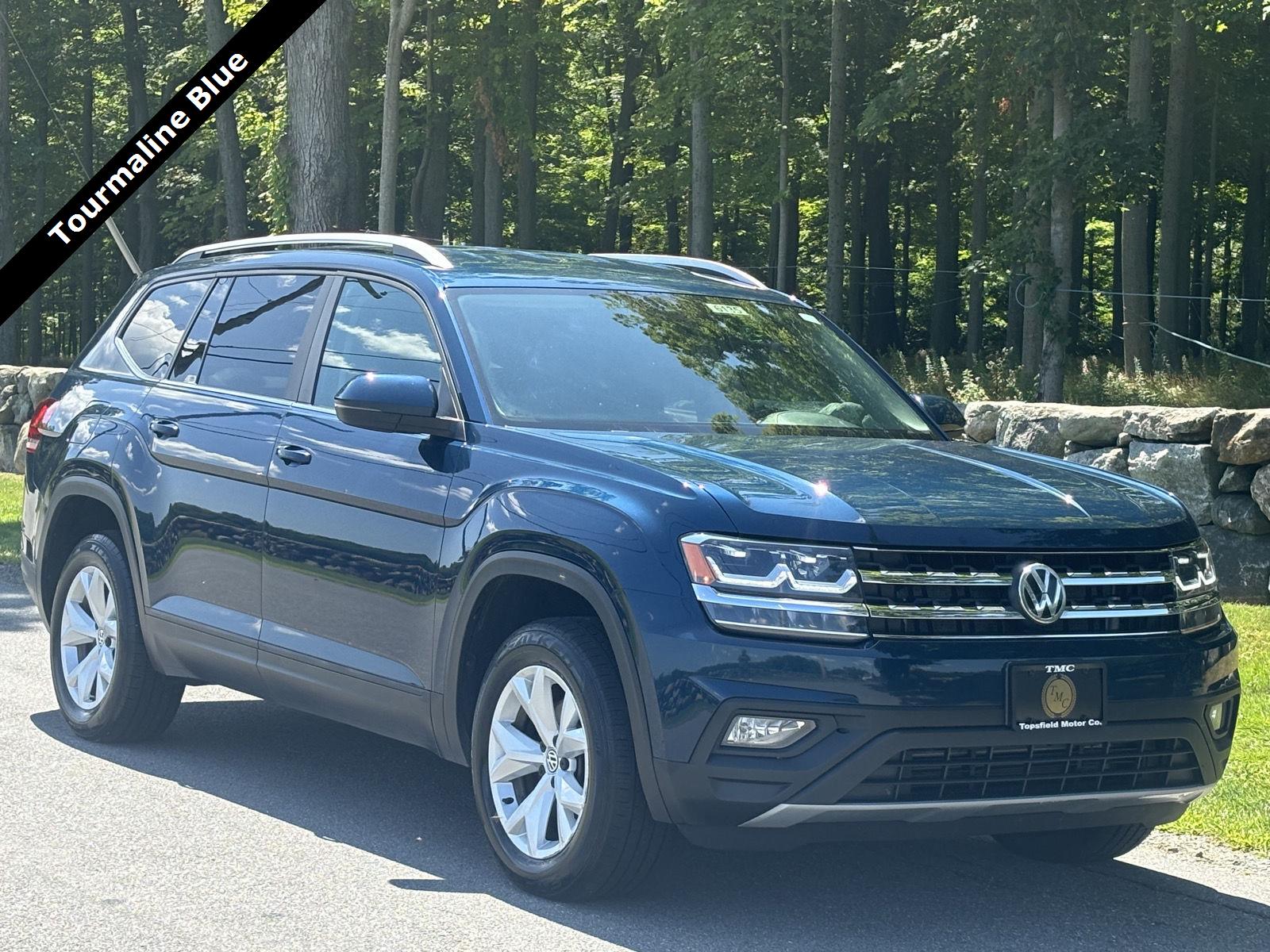 Tourmaline Blue Metallic 2018 Volkswagen Atlas SUV / Crossover All-Wheel Drive Automatic