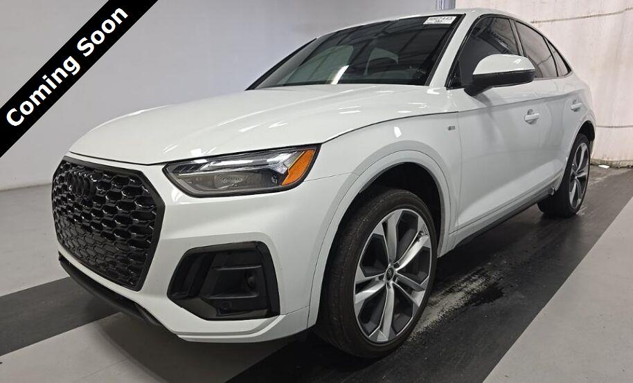 Glacier White Metallic 2023 Audi Q5 Sportback Sedan All-Wheel Drive Automatic