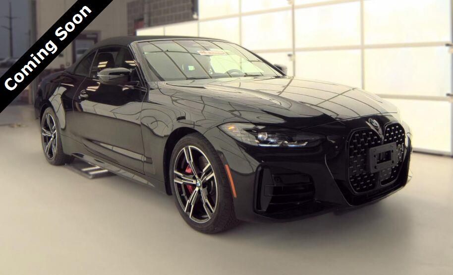 Black Sapphire Metallic 2024 BMW 4 Series Convertible All-Wheel Drive Automatic