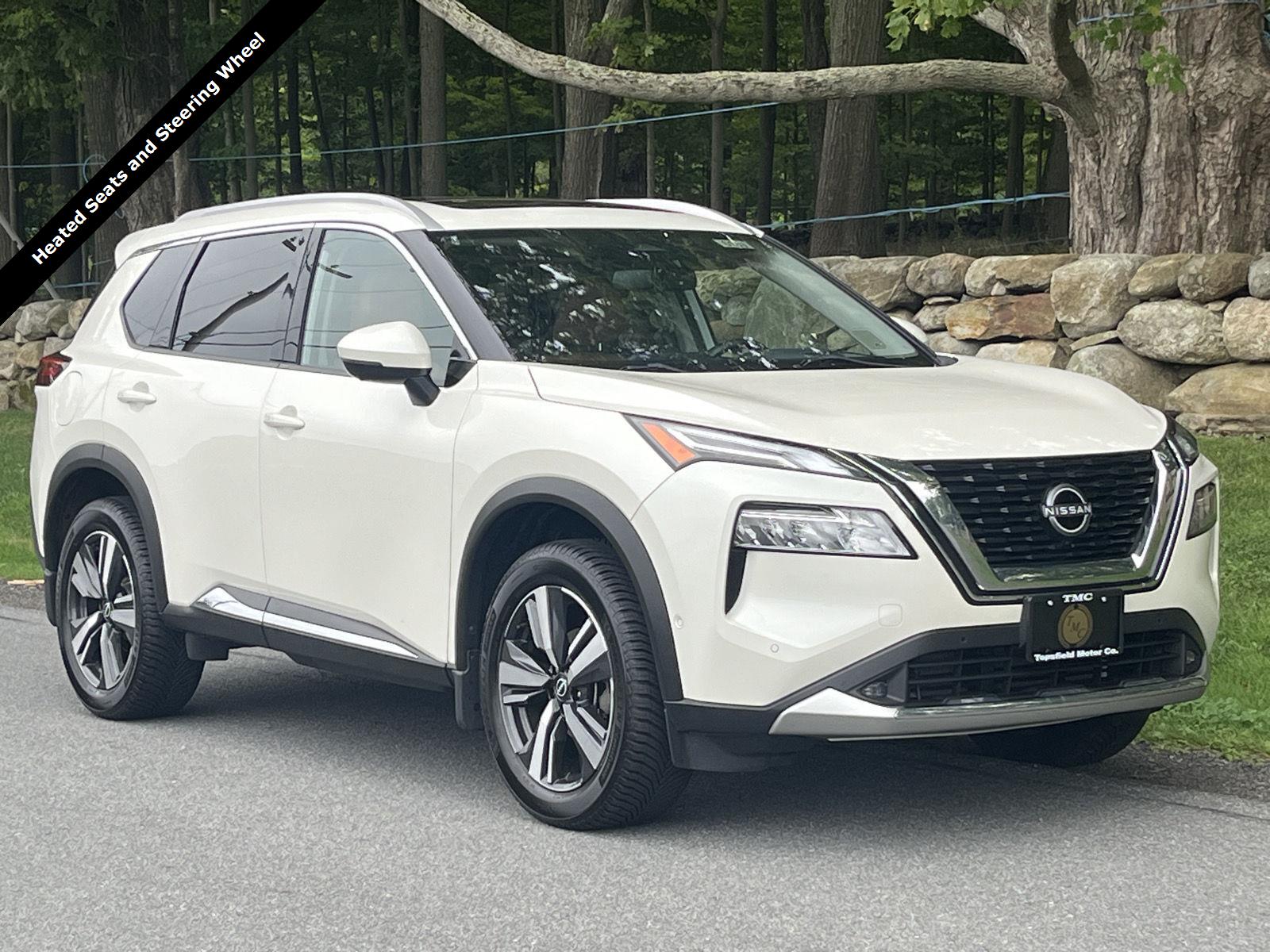 Pearl White Tricoat 2022 Nissan Rogue SUV / Crossover All-Wheel Drive Continuously Variable Transmission