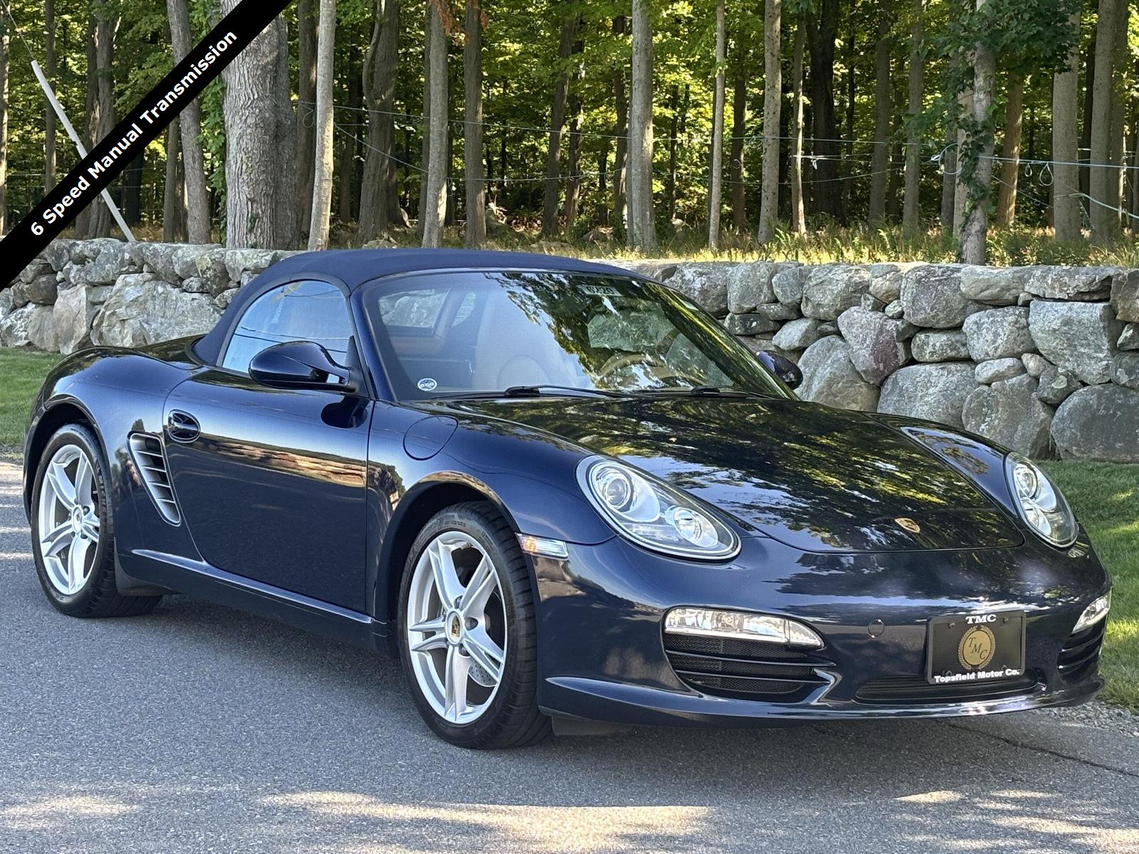 Midnight Blue Metallic 2009 Porsche Boxster Convertible Rear-Wheel Drive 6-Speed Manual