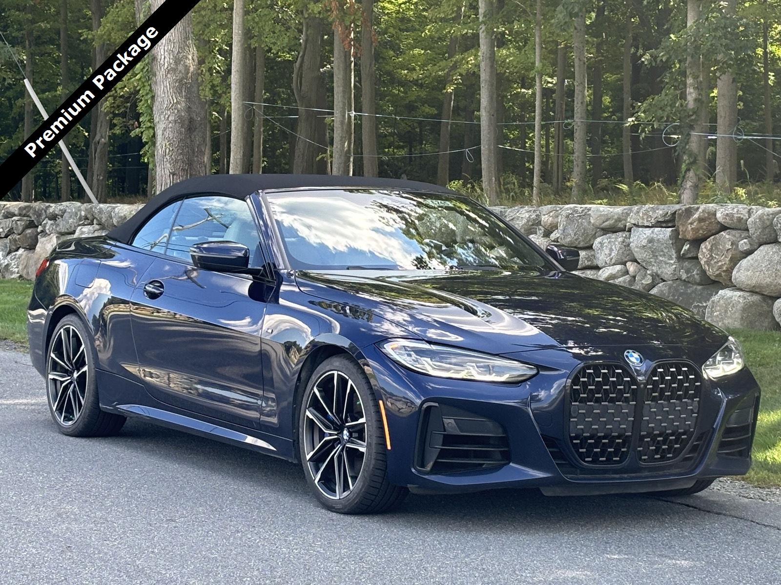 Tanzanite Blue II Metallic 2022 BMW 4 Series Convertible All-Wheel Drive Automatic