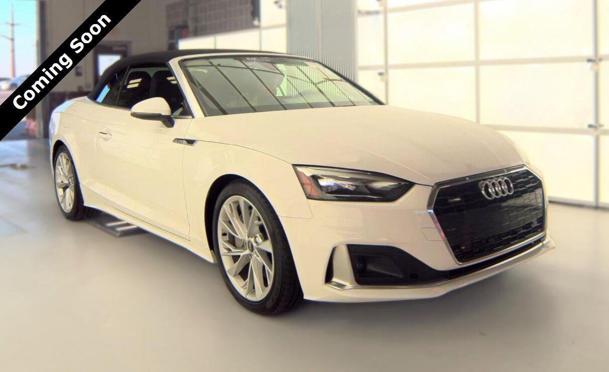 Ibis White/Black Roof 2022 Audi A5 Convertible All-Wheel Drive Automatic