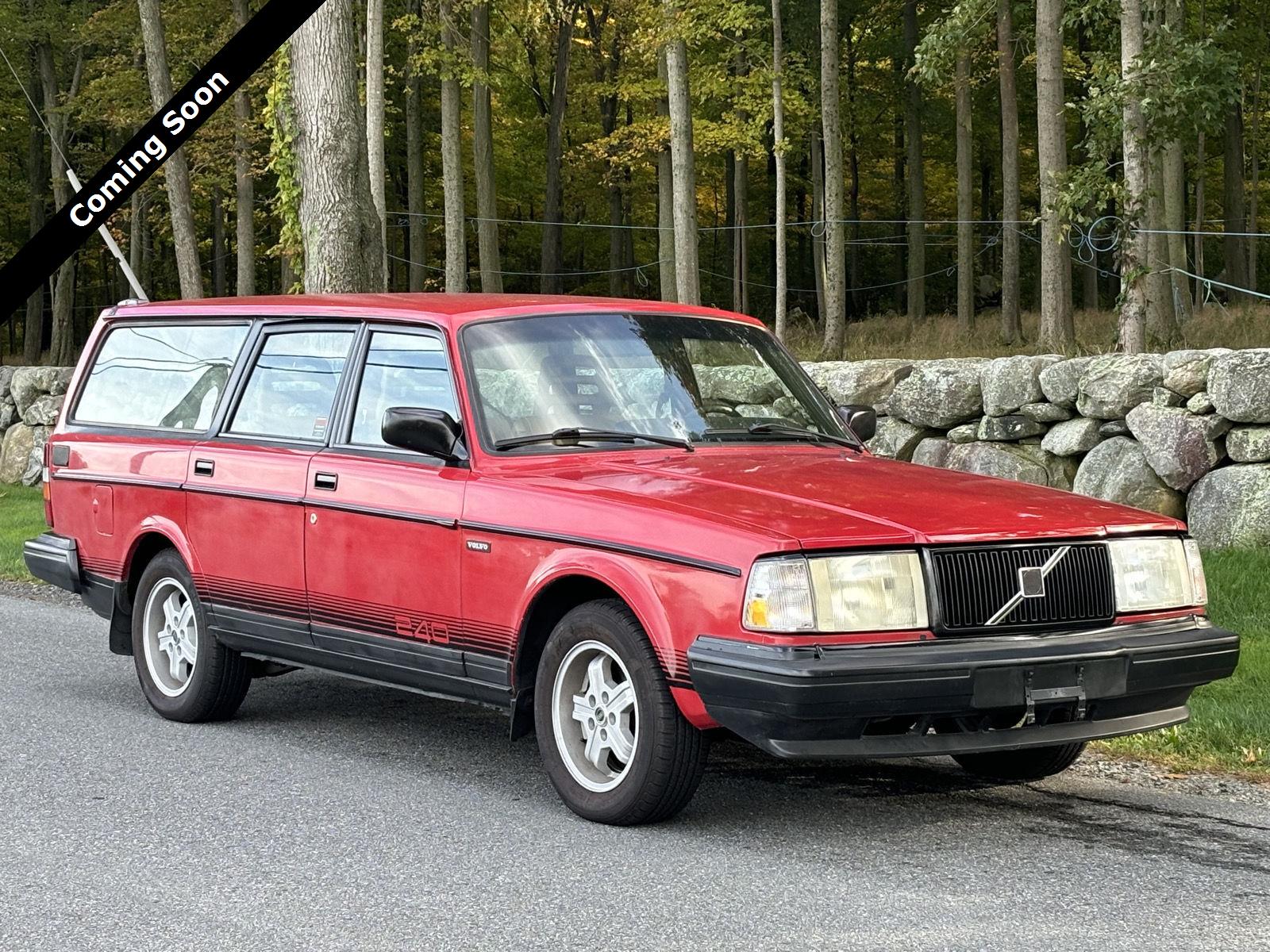 Red 1991 Volvo 240 Wagon Rear-Wheel Drive Automatic