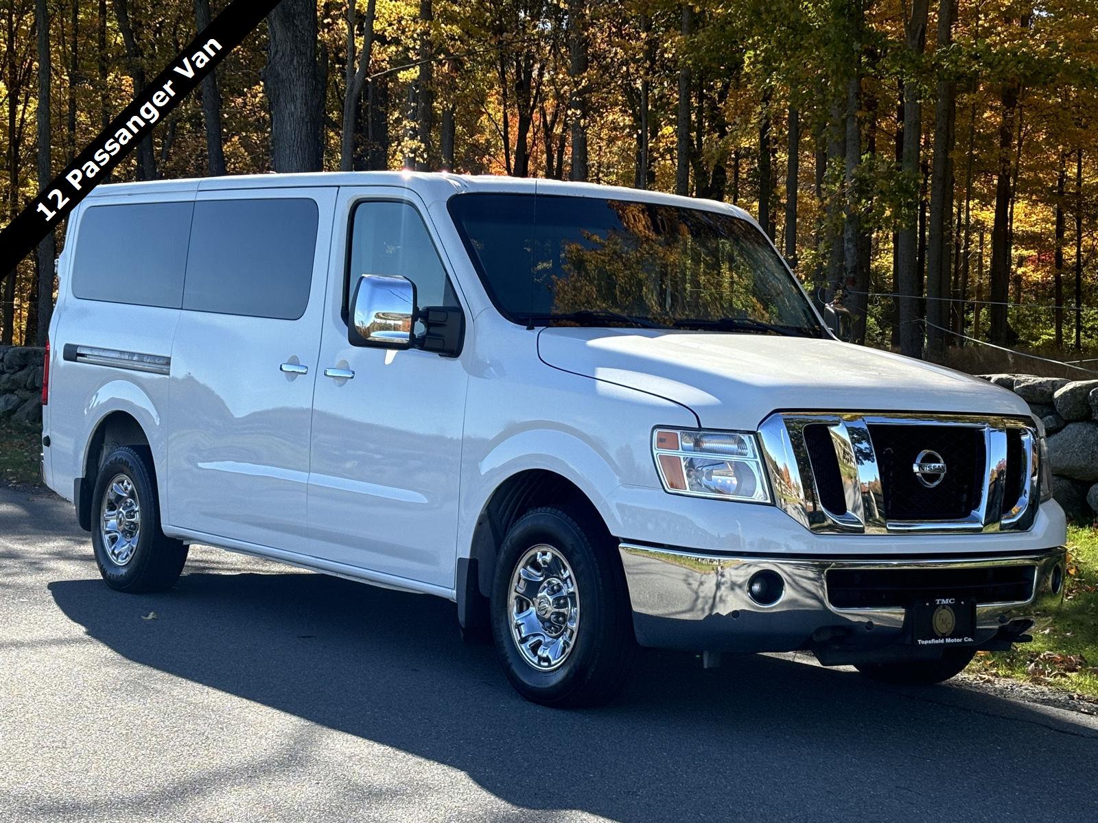 Glacier White 2017 Nissan NV Passenger Van Rear-Wheel Drive Automatic