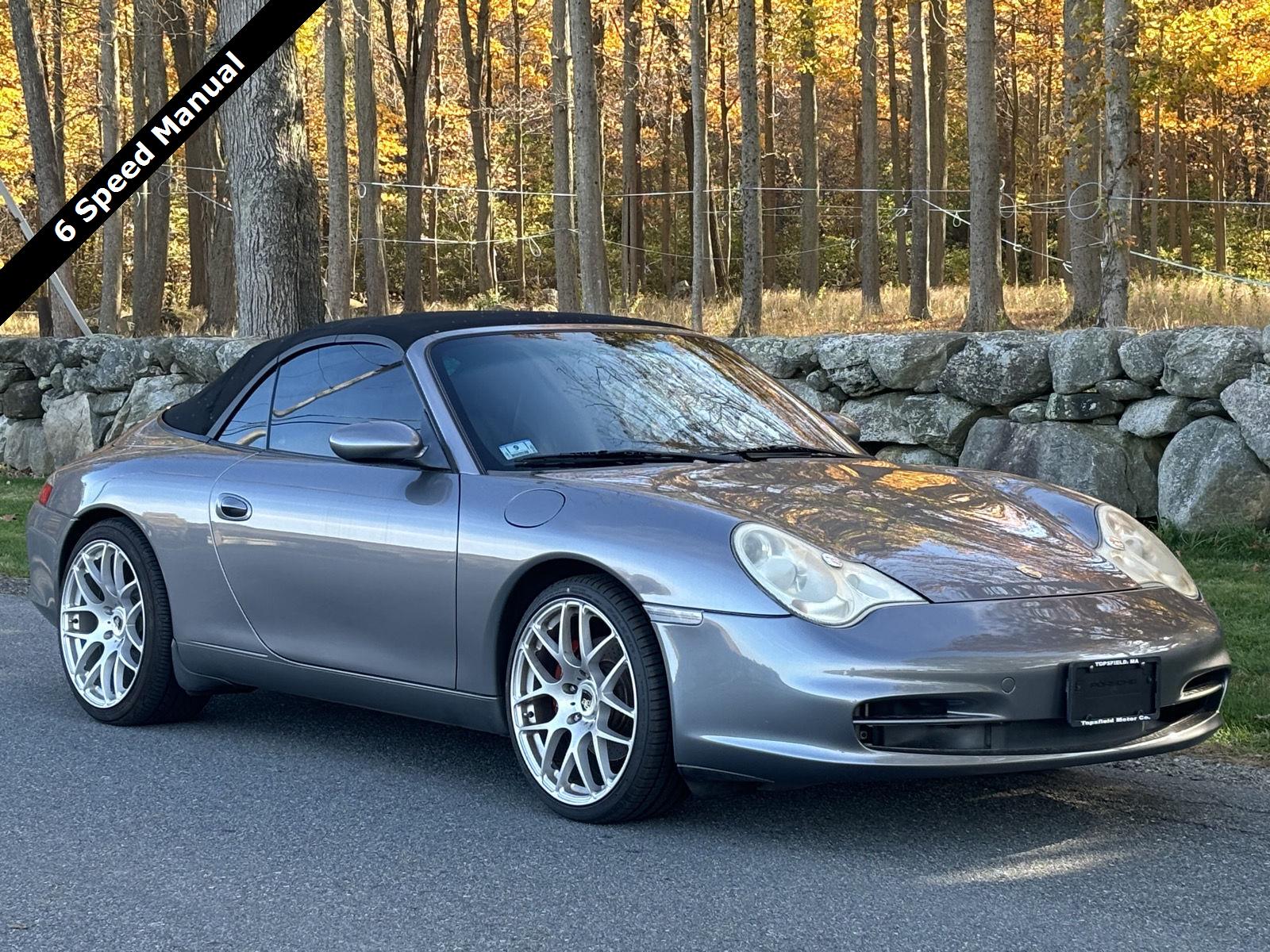 Gray (Seal Grey Metallic) 2002 Porsche 911 Convertible Rear-Wheel Drive