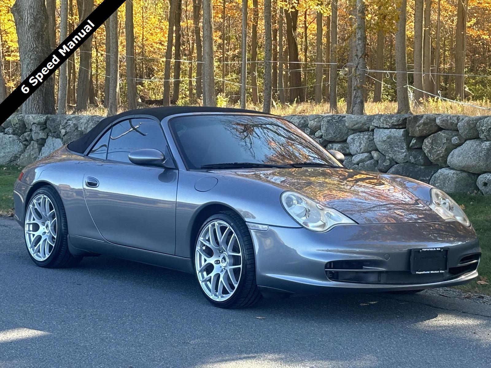 Gray (Seal Grey Metallic) 2002 Porsche 911 Convertible Rear-Wheel Drive 6-Speed Manual