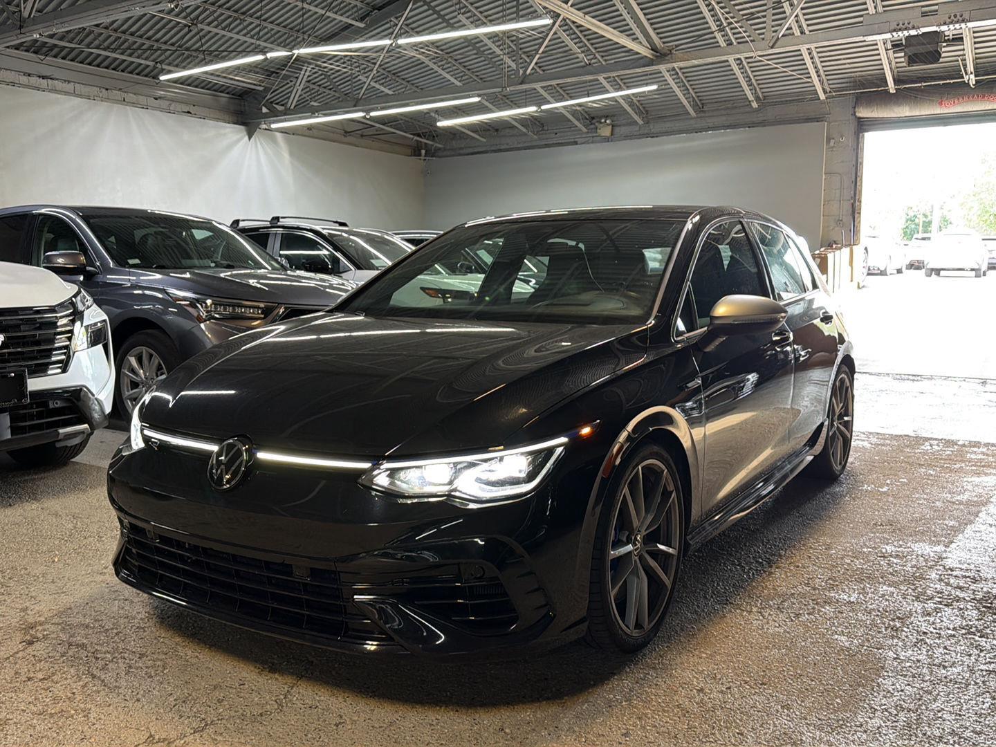 Black 2024 Volkswagen Golf R Hatchback All-Wheel Drive Automatic
