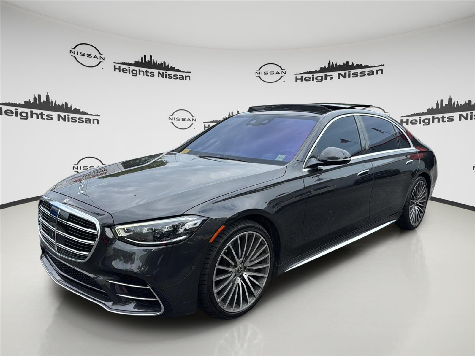 Gray (Graphite Grey Metallic) 2021 Mercedes-Benz S-Class Sedan All-Wheel Drive Automatic