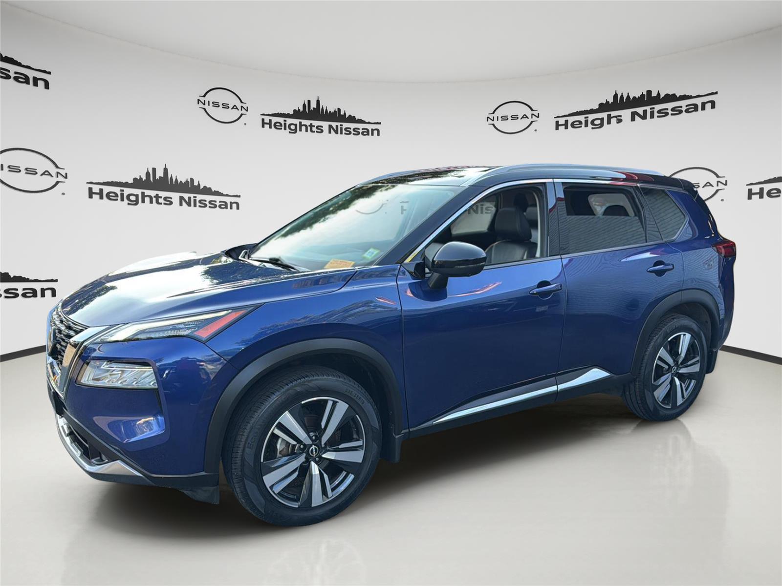 Caspian Blue Metallic/Super Black 2023 Nissan Rogue SUV / Crossover All-Wheel Drive Continuously Variable Transmission