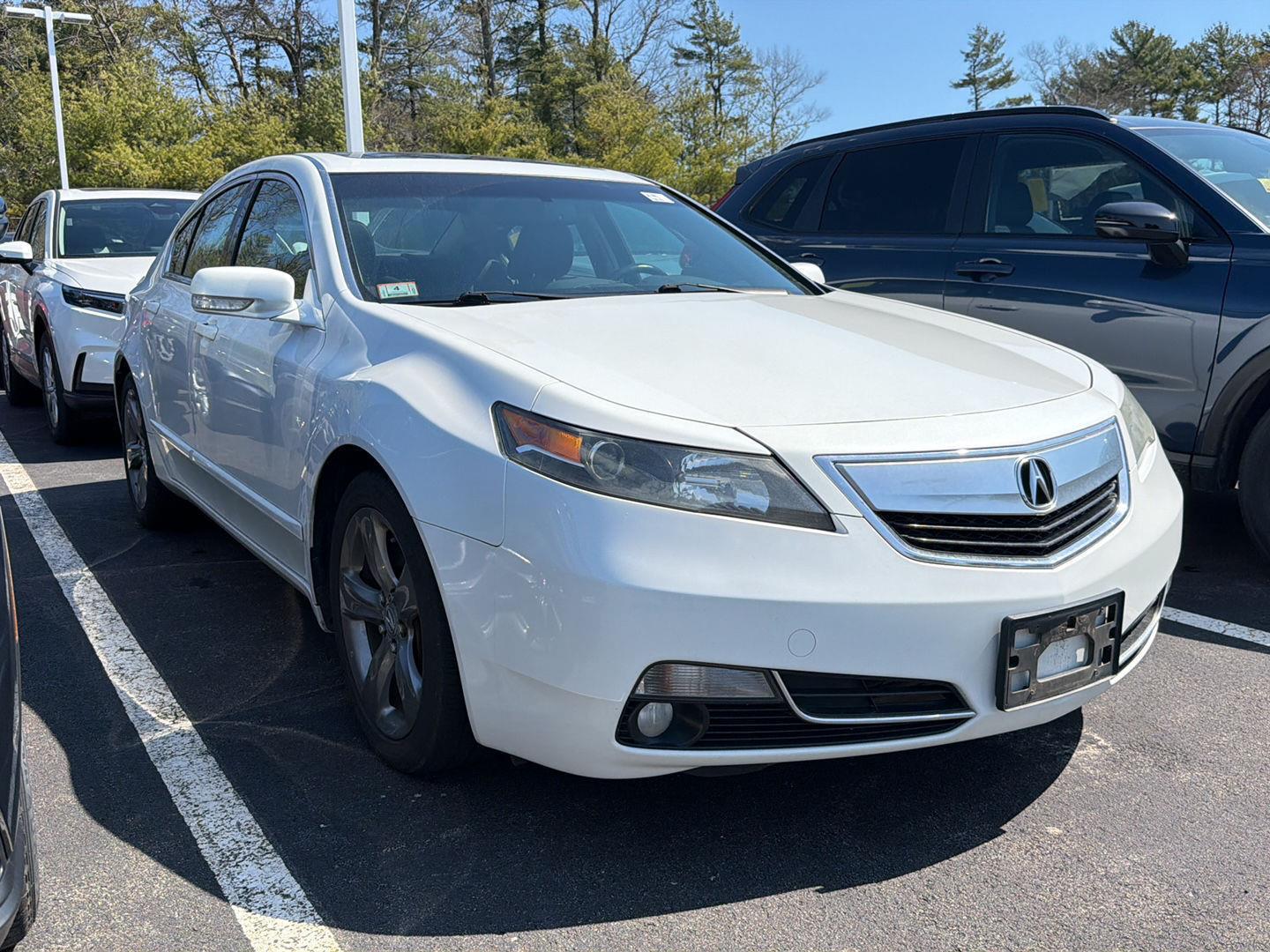 White 2014 Acura TL SH-AWD with Technology Package Sedan All-Wheel Drive Automatic