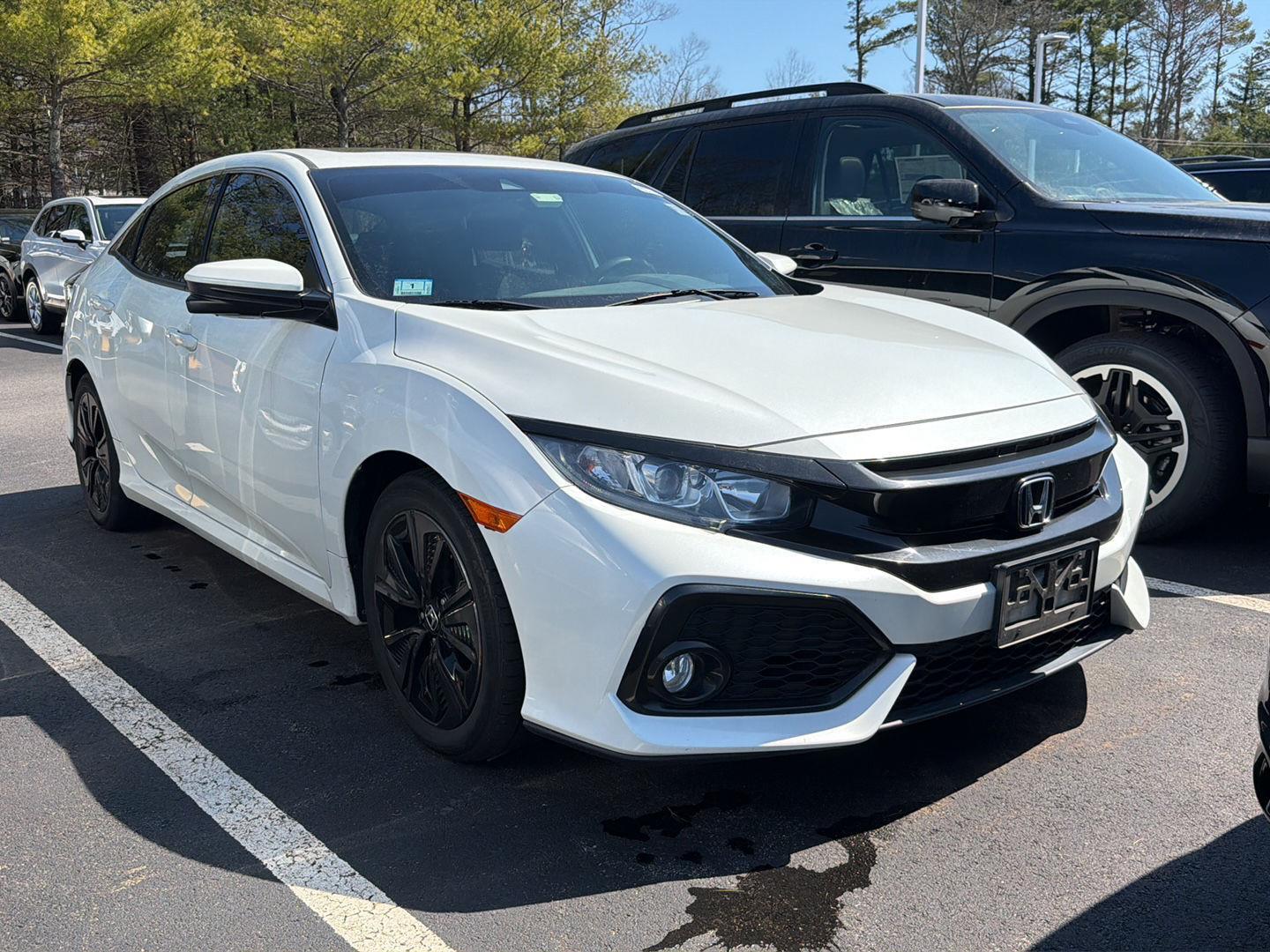 White Orchid Pearl 2019 Honda Civic Hatchback EX FWD Hatchback Front-Wheel Drive Continuously Variable Transmission