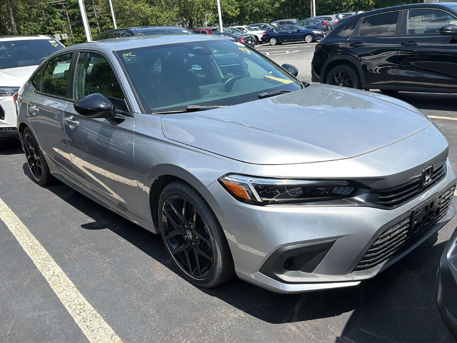 Lunar Silver Metallic 2024 Honda Civic Sedan Front-Wheel Drive 7-Speed CVT