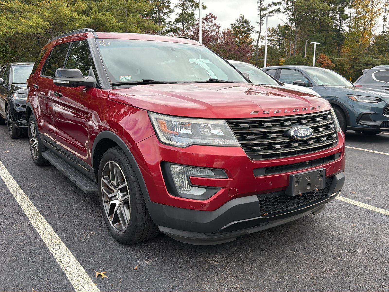 Ruby Red Metallic Tinted Clearcoat 2017 Ford Explorer SUV / Crossover All-Wheel Drive 6-Speed Automatic