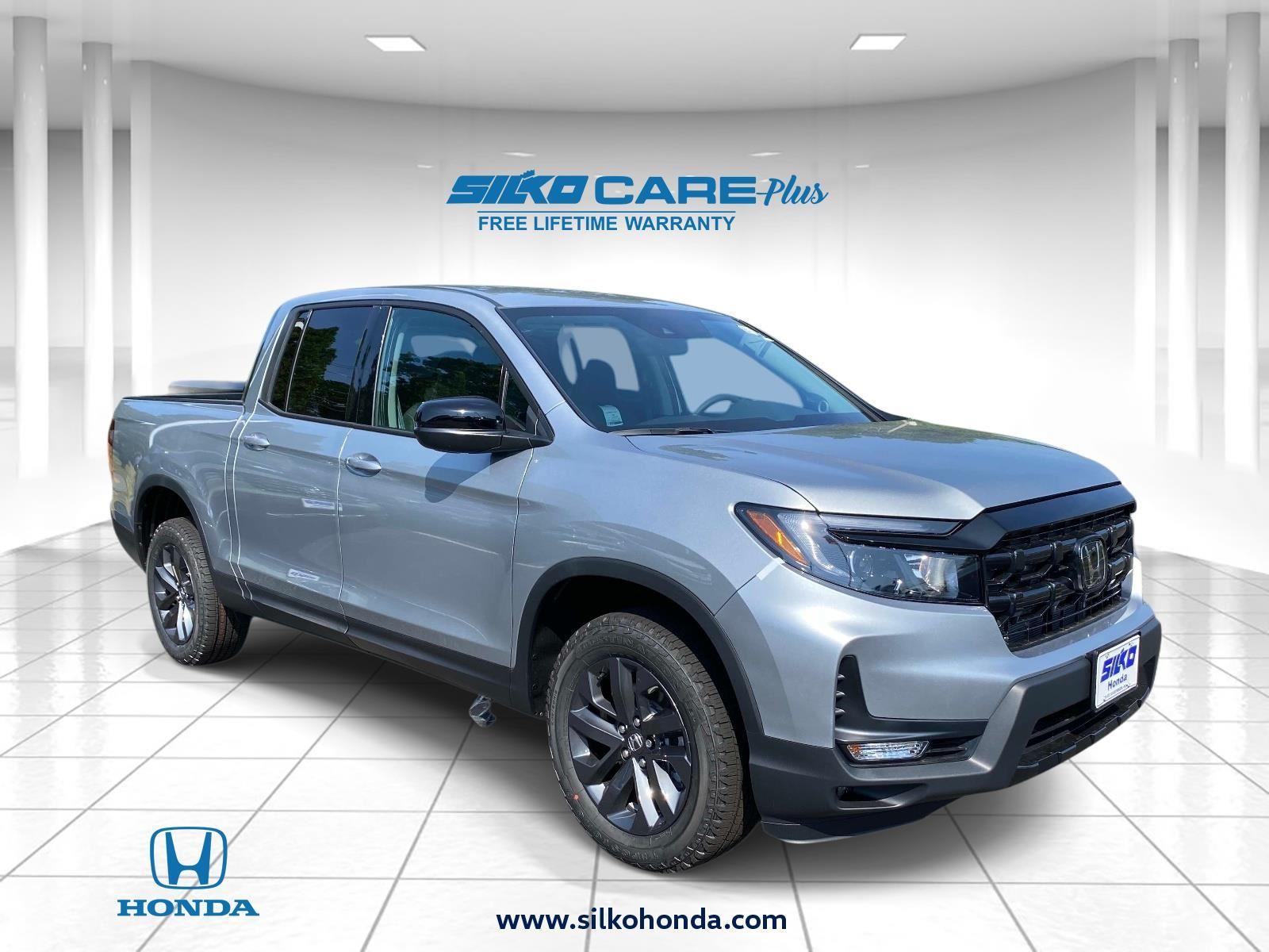 Solar Silver Metallic 2026 Honda Ridgeline Pickup Truck All-Wheel Drive 9-Speed Automatic