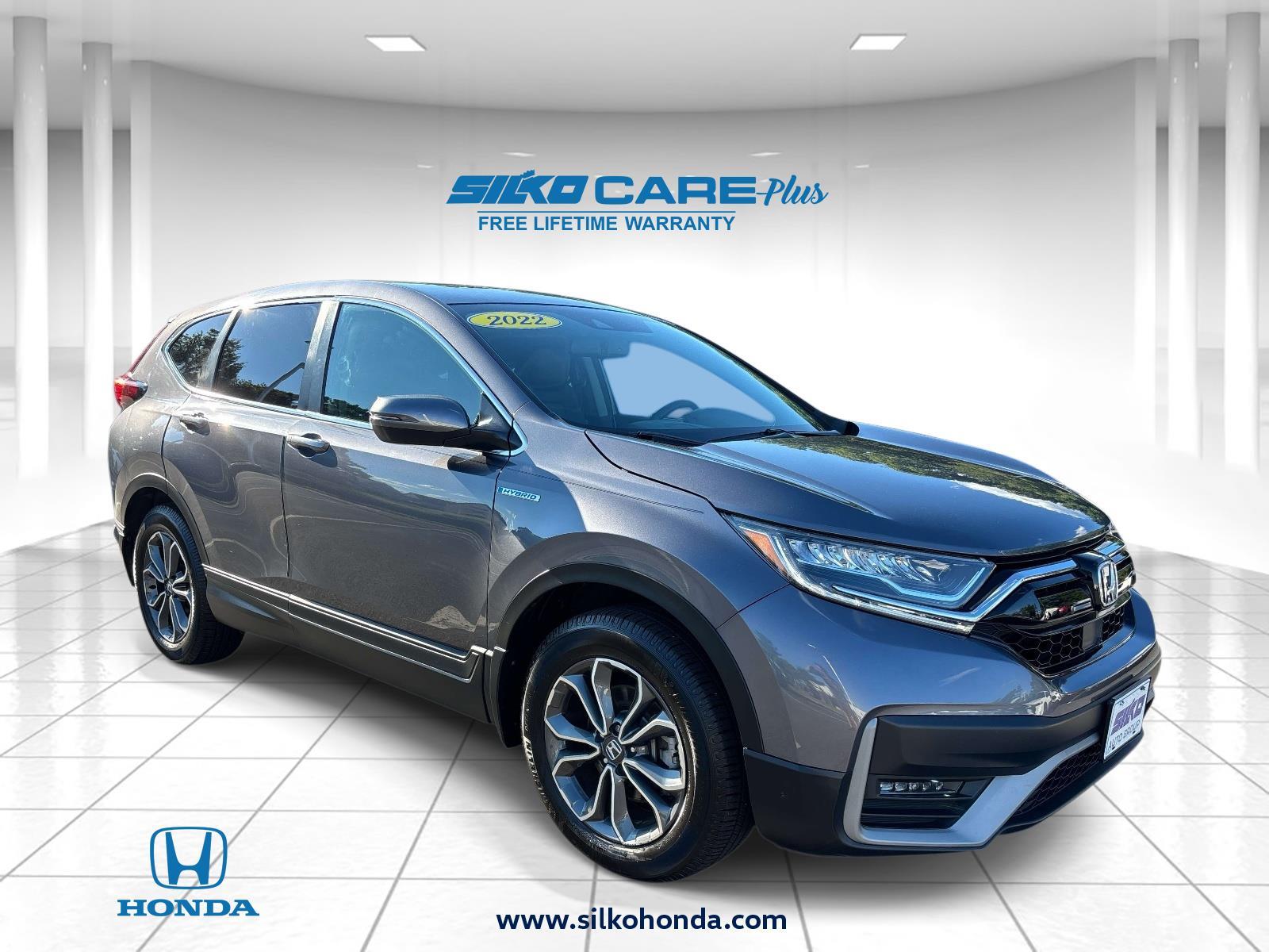 Gray (Modern Steel Metallic) 2022 Honda CR-V Hybrid SUV / Crossover All-Wheel Drive 1-Speed Dual Clutch