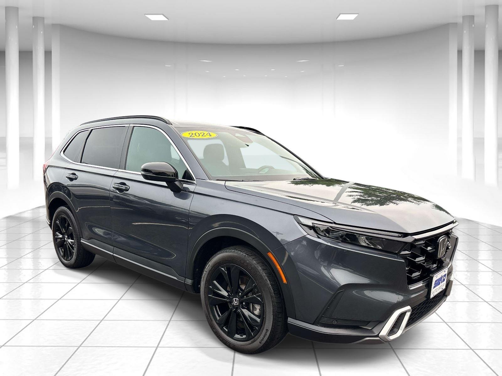 Meteorite Gray Metallic 2024 Honda CR-V Hybrid SUV / Crossover All-Wheel Drive 1-Speed Dual Clutch