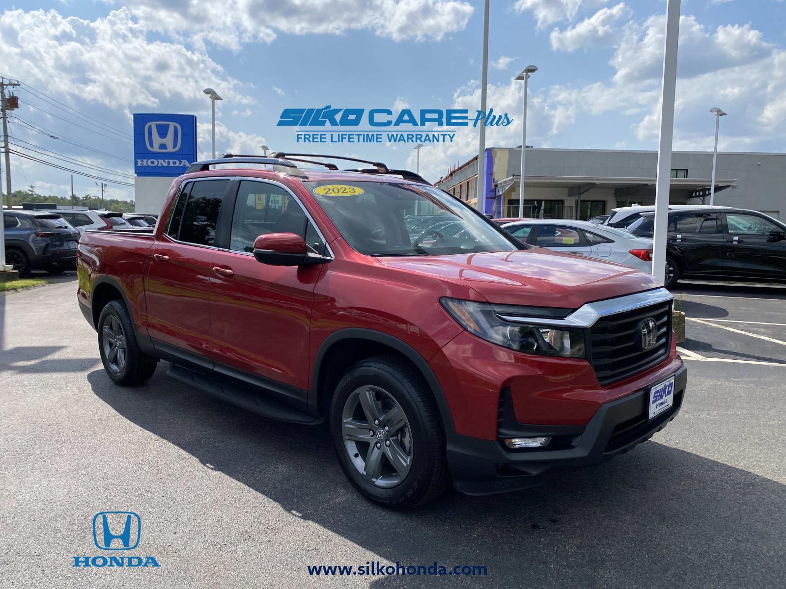 Radiant Red Metallic II 2023 Honda Ridgeline Pickup Truck All-Wheel Drive 9-Speed Automatic