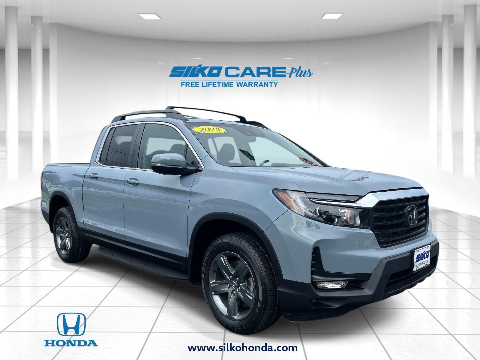 Sonic Gray Pearl 2023 Honda Ridgeline Pickup Truck All-Wheel Drive 9-Speed Automatic