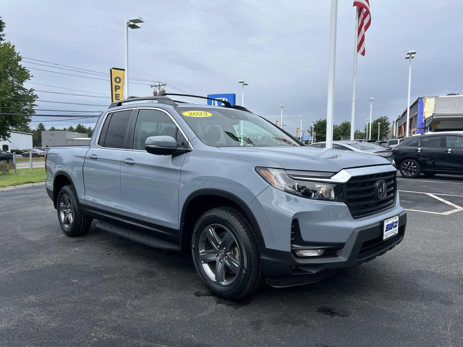 Sonic Gray Pearl 2023 Honda Ridgeline Pickup Truck All-Wheel Drive 9-Speed Automatic