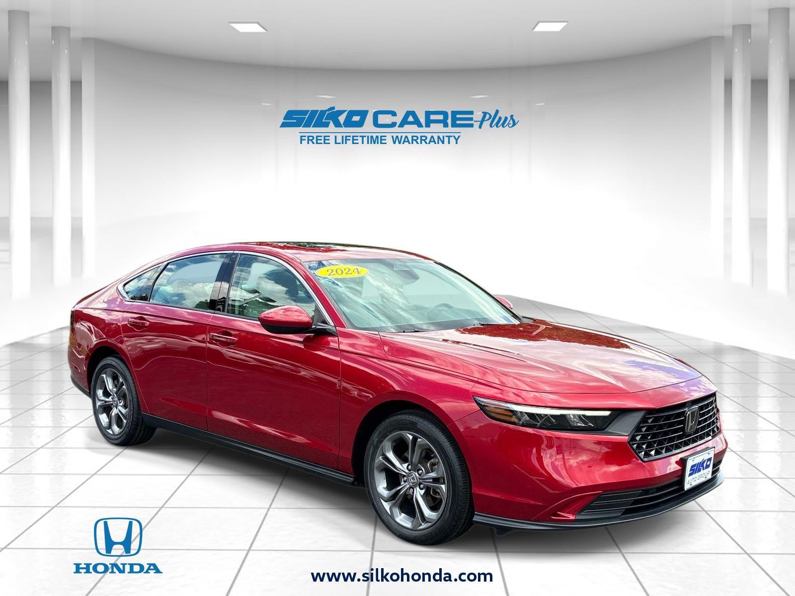 Radiant Red Metallic 2024 Honda Accord Sedan Front-Wheel Drive Continuously Variable Transmission