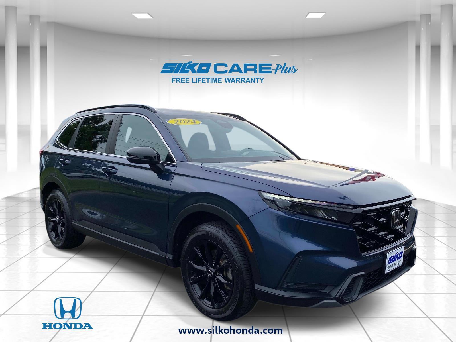 Canyon River Blue Metallic 2024 Honda CR-V Hybrid SUV / Crossover All-Wheel Drive 1-Speed Dual Clutch