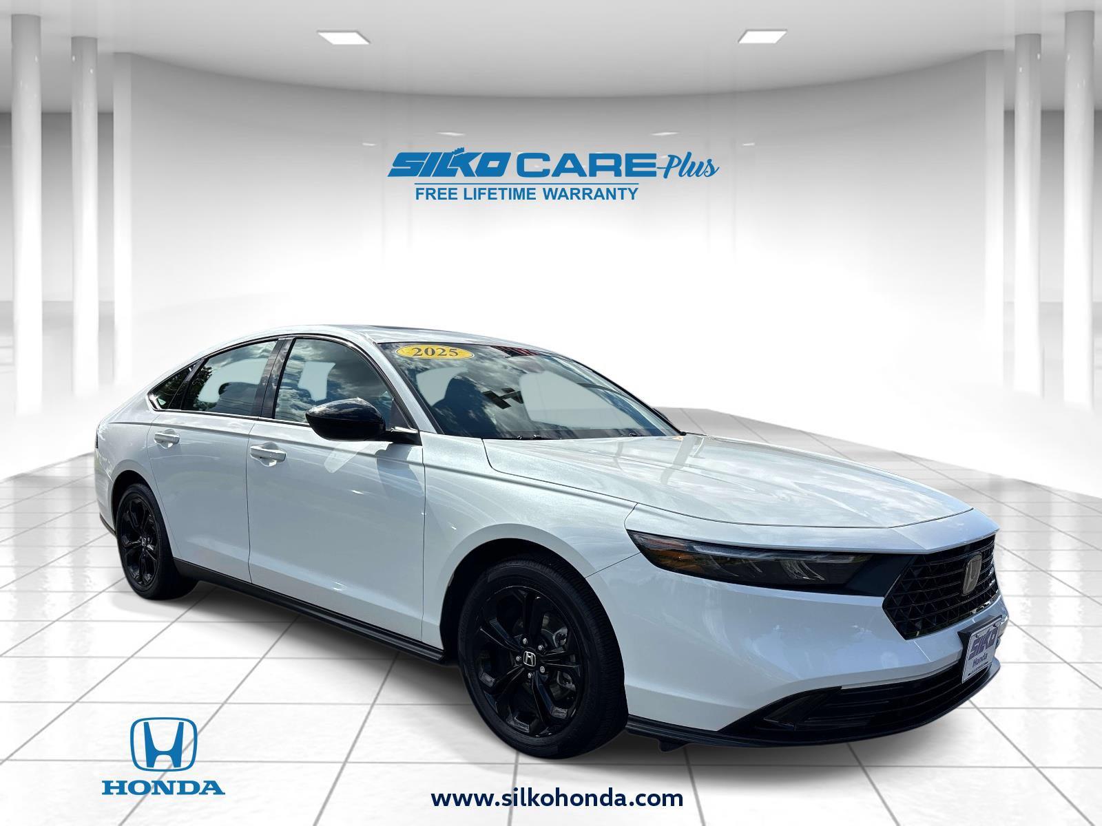 Platinum White Pearl 2025 Honda Accord Sedan Front-Wheel Drive Continuously Variable Transmission