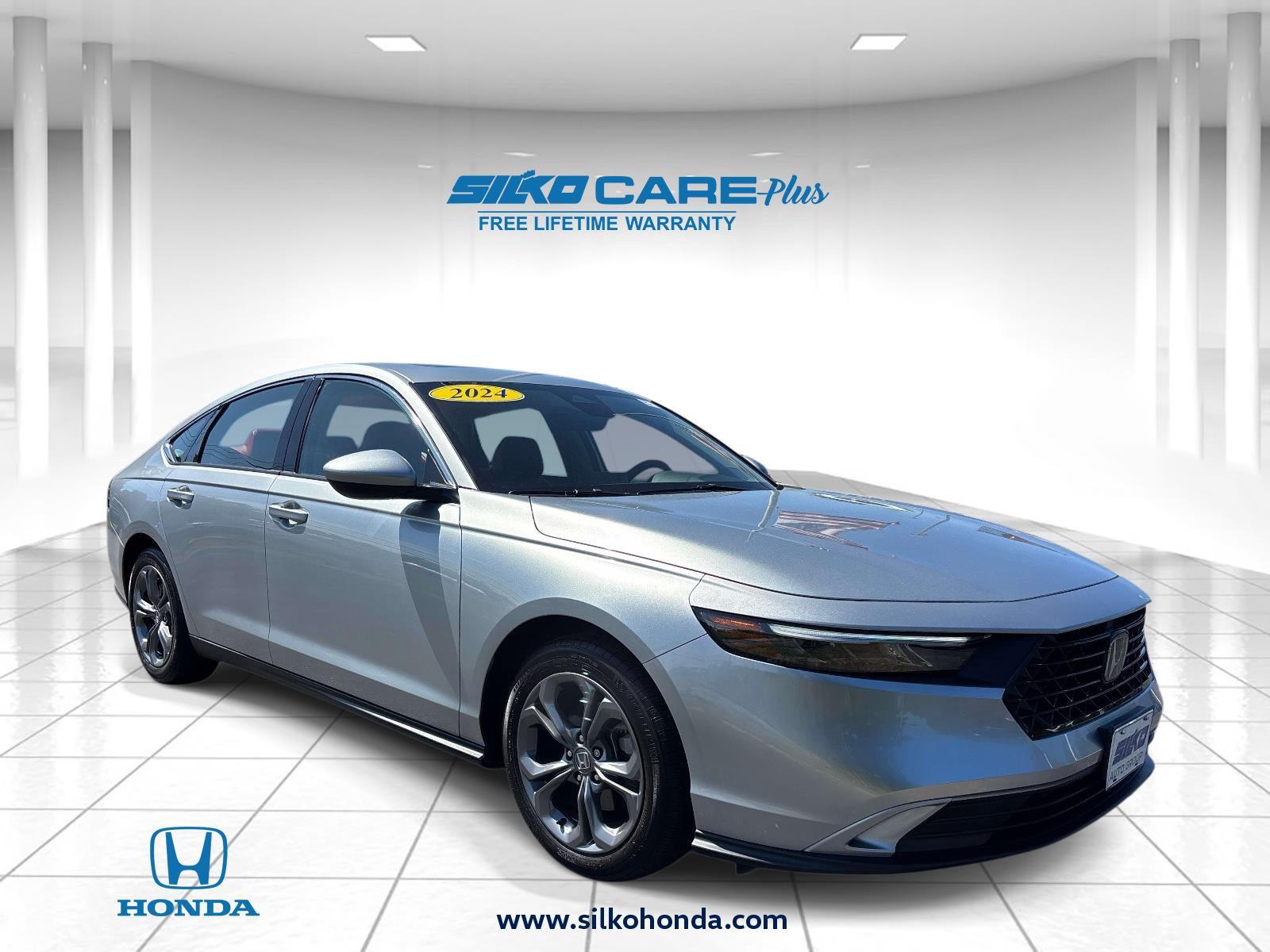 Solar Silver Metallic 2024 Honda Accord Sedan Front-Wheel Drive Continuously Variable Transmission