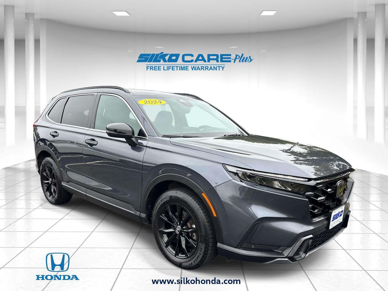 Meteorite Gray Metallic 2024 Honda CR-V Hybrid SUV / Crossover All-Wheel Drive Continuously Variable Transmission