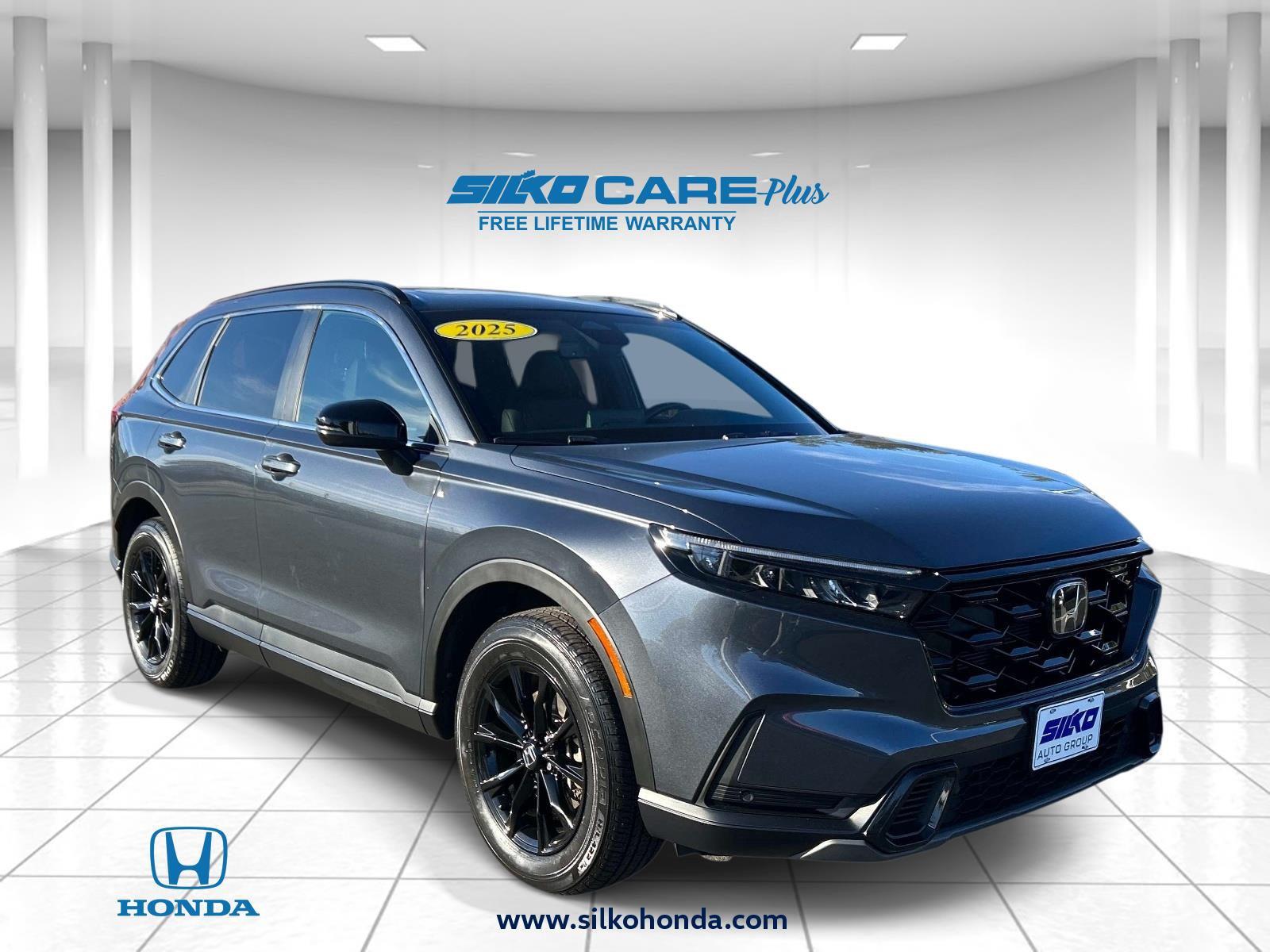 Meteorite Gray Metallic 2025 Honda CR-V Hybrid SUV / Crossover All-Wheel Drive Continuously Variable Transmission