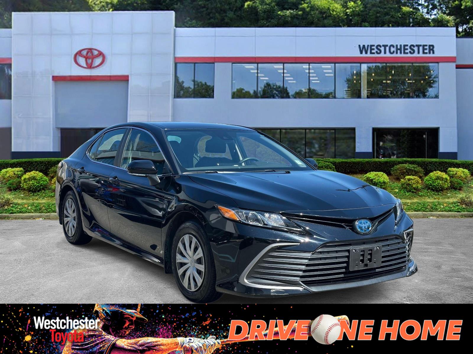 Midnight Black Metallic 2023 Toyota Camry Hybrid LE FWD Sedan Front-Wheel Drive Continuously Variable Transmission