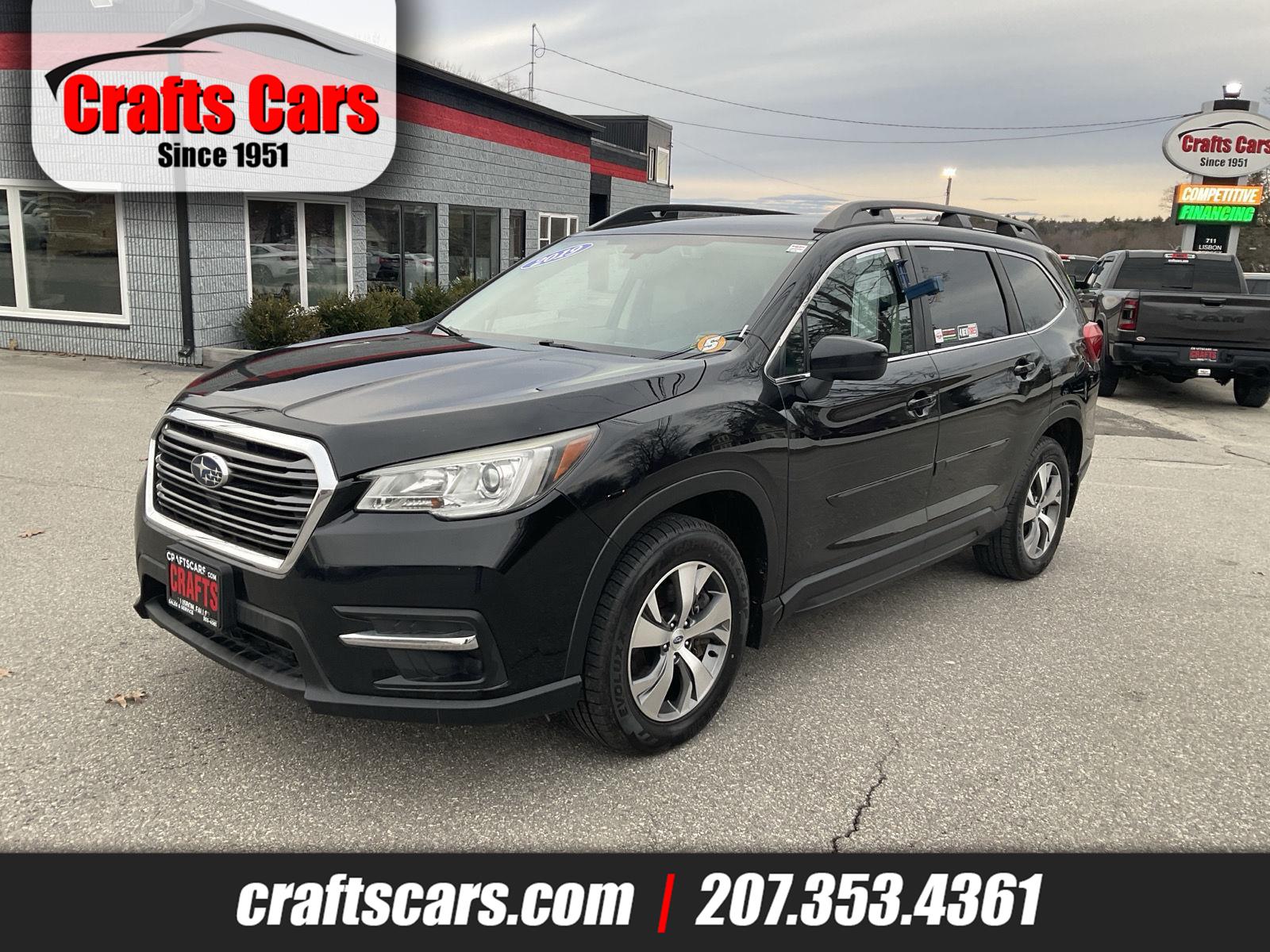 Crystal Black Silica 2019 Subaru Ascent Premium 8-Passenger AWD SUV / Crossover All-Wheel Drive Continuously Variable Transmission
