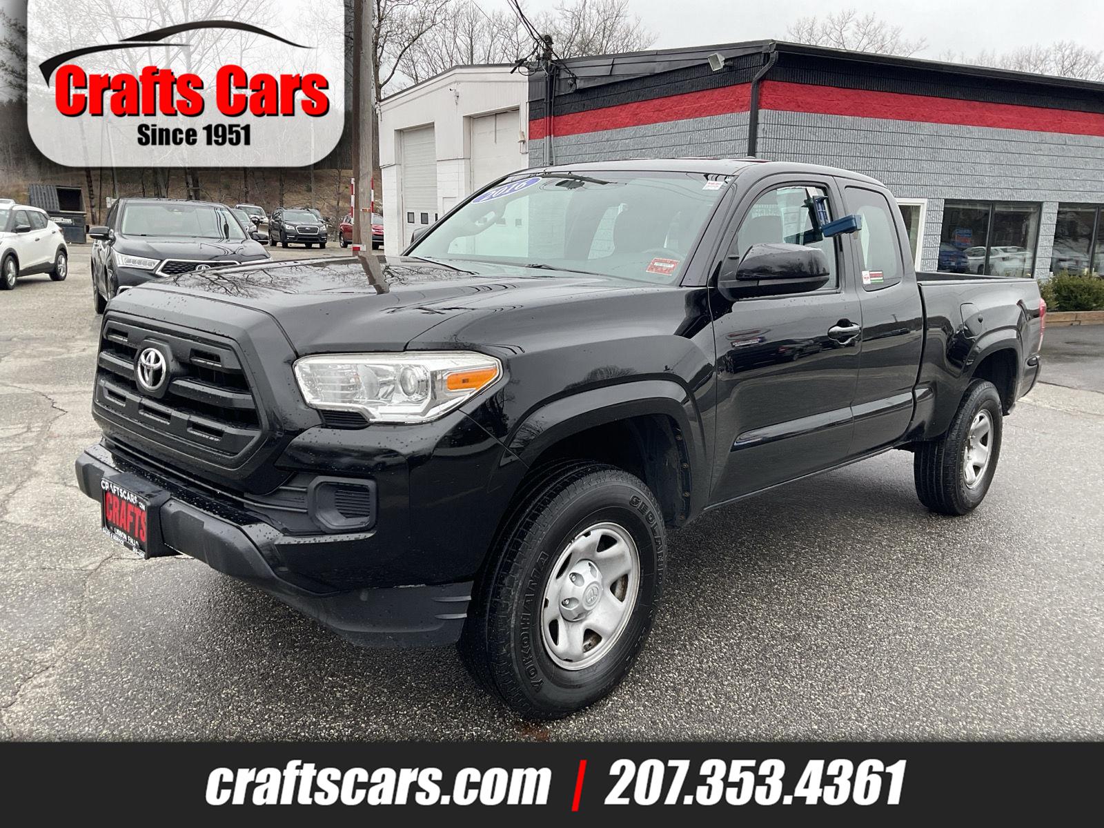 Black 2016 Toyota Tacoma Access Cab I4 SR 4WD Pickup Truck Four-Wheel Drive Automatic
