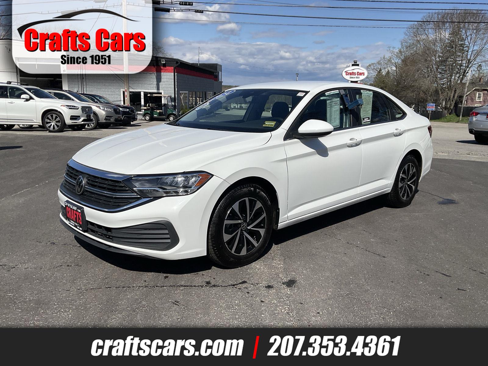 White 2024 Volkswagen Jetta S FWD Sedan Front-Wheel Drive Automatic